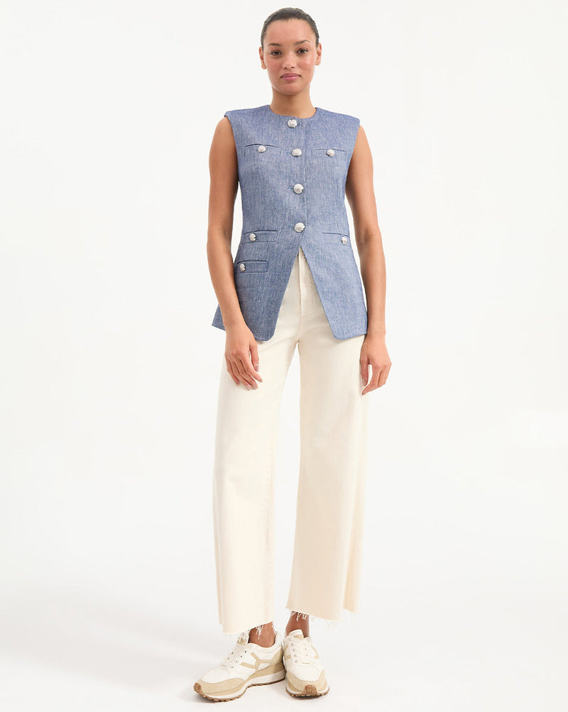Tamara Linen Vest