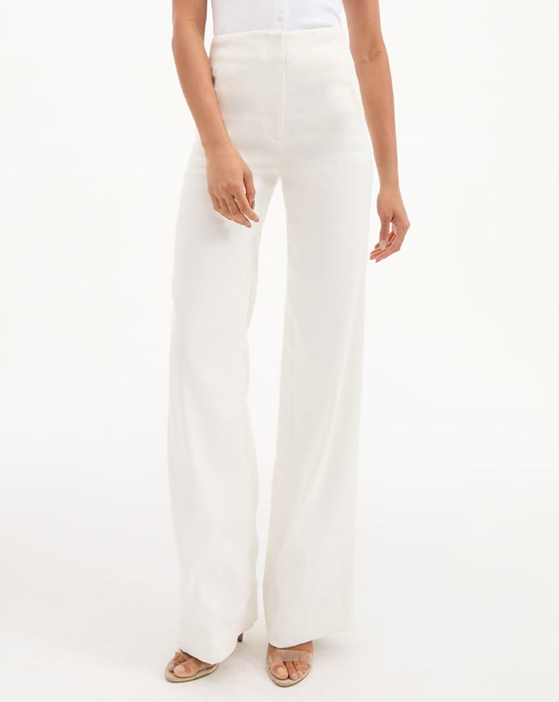 Jude Linen Wide-Leg Pant