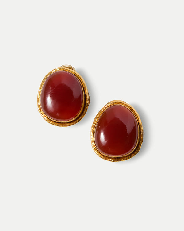 Macaroon Carnelian Earring