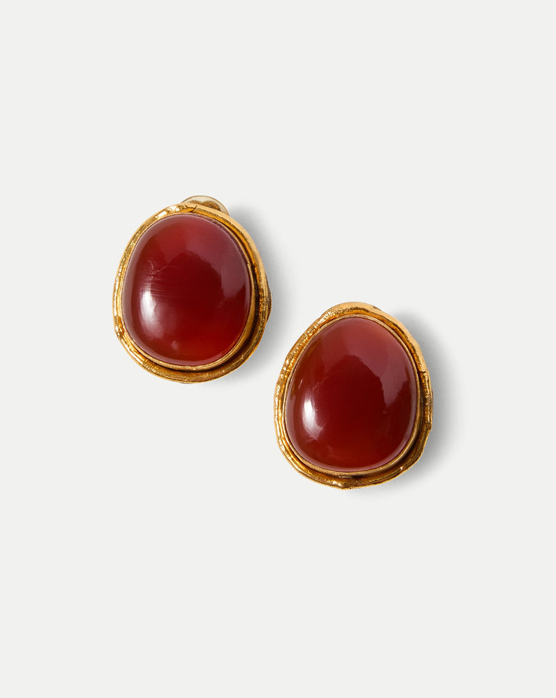 Macaroon Carnelian Earring