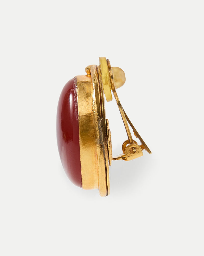 Macaroon Carnelian Earring