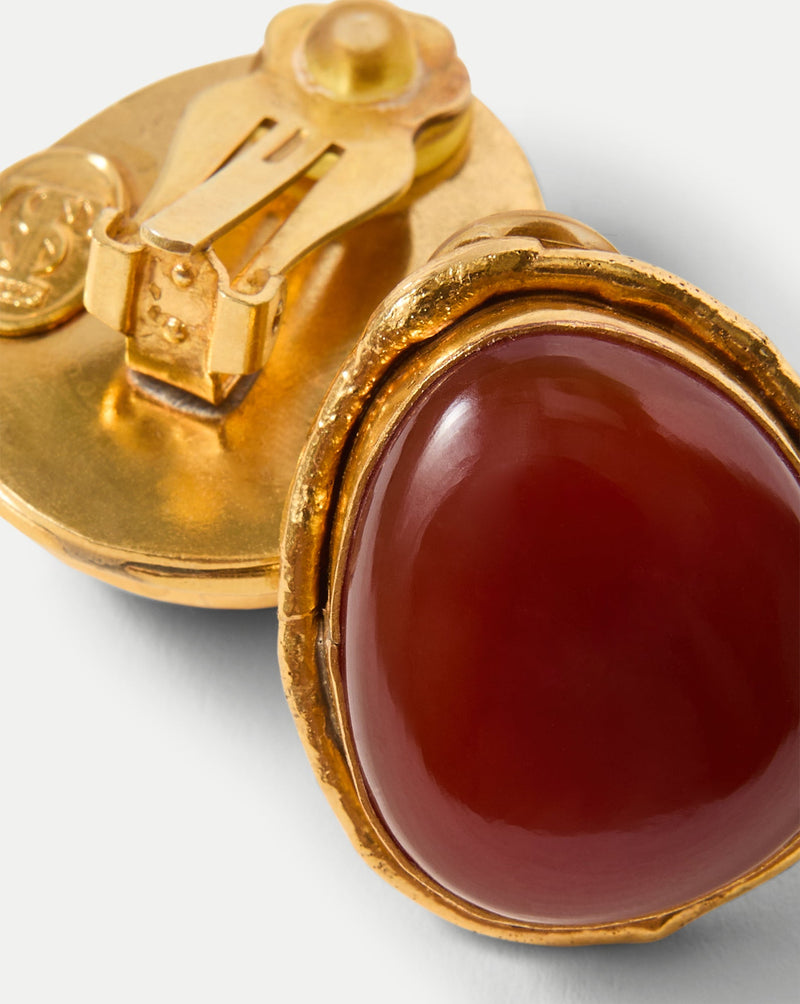Macaroon Carnelian Earring