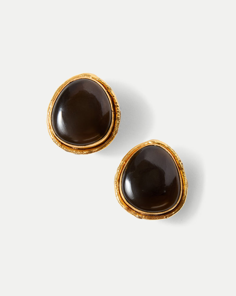 Macaroon Smoky Quartz Earring