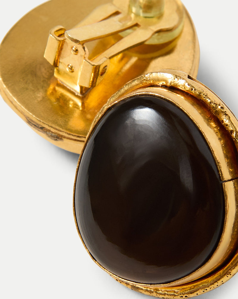 Macaroon Smoky Quartz Earring