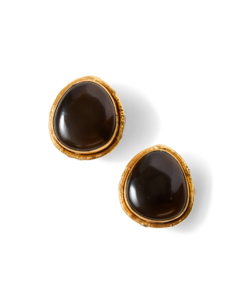 Macaroon Smoky Quartz Earring