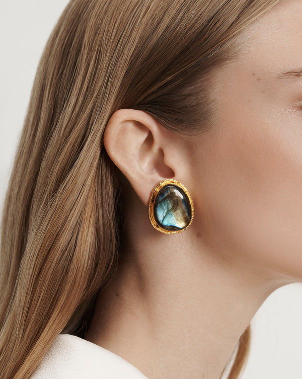 Macaroon Labradorite Earring