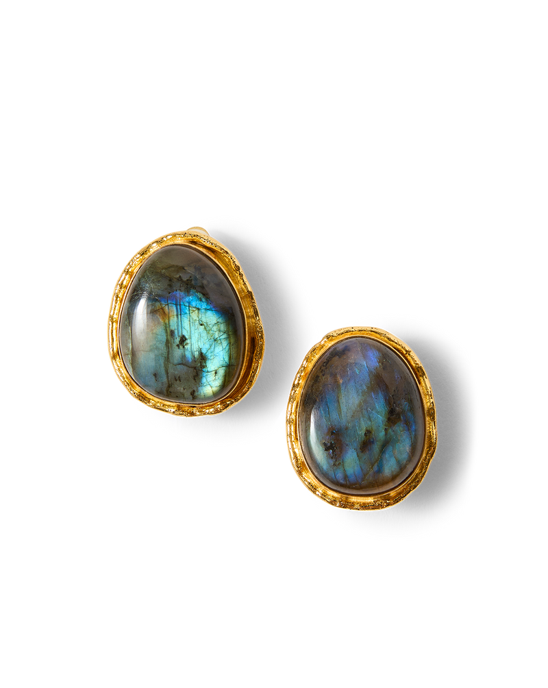 Macaroon Labradorite Earring