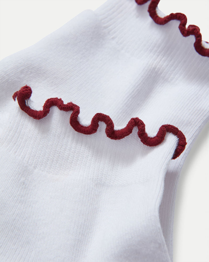 Ruffle Crew Sock
