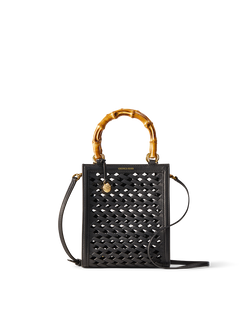 Bamboo-Handle Shopper Bag