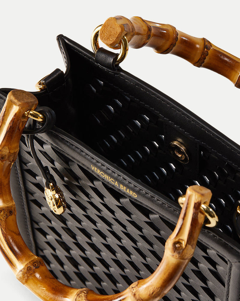 Bamboo-Handle Shopper Bag