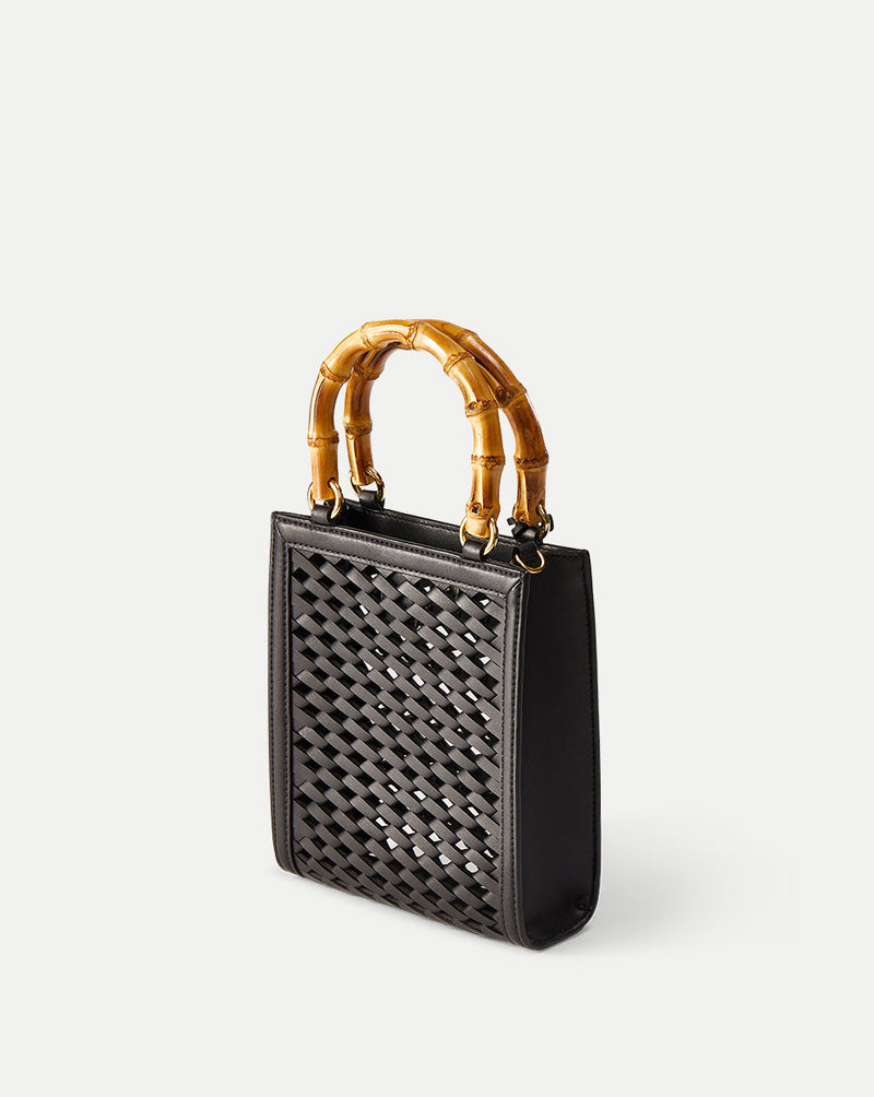 Bamboo-Handle Shopper Bag