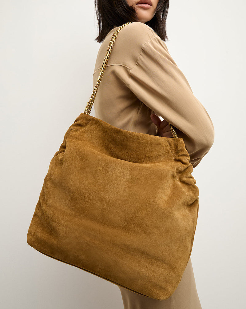 Veronica Beard Suede Slouch Bag