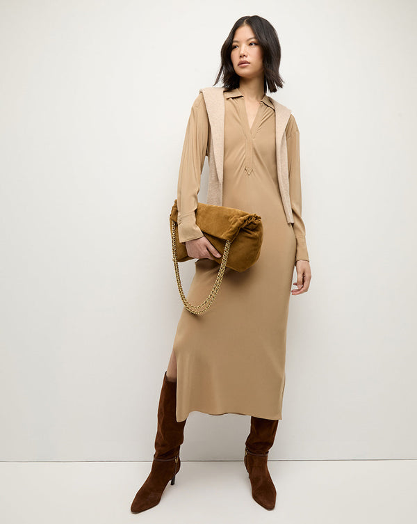 Veronica Beard Suede Slouch Bag
