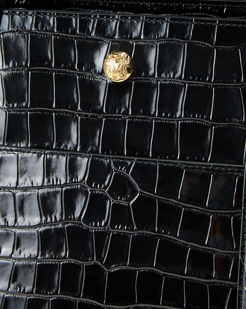 Veronica Beard Croc-Embossed Grand Goody Bag