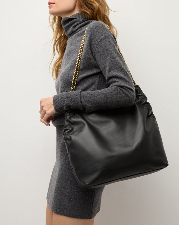 Veronica Beard Leather Slouch Bag