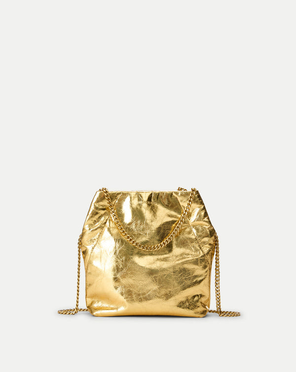 Small Veronica Beard Metallic Slouch Bag
