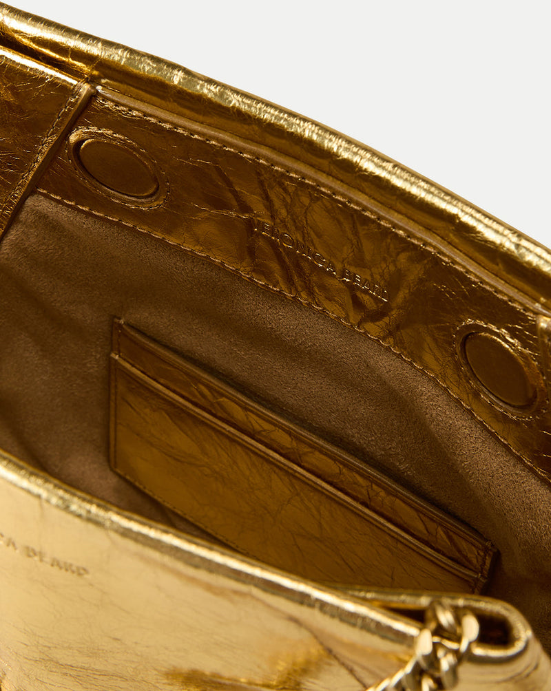 Small Veronica Beard Metallic Slouch Bag