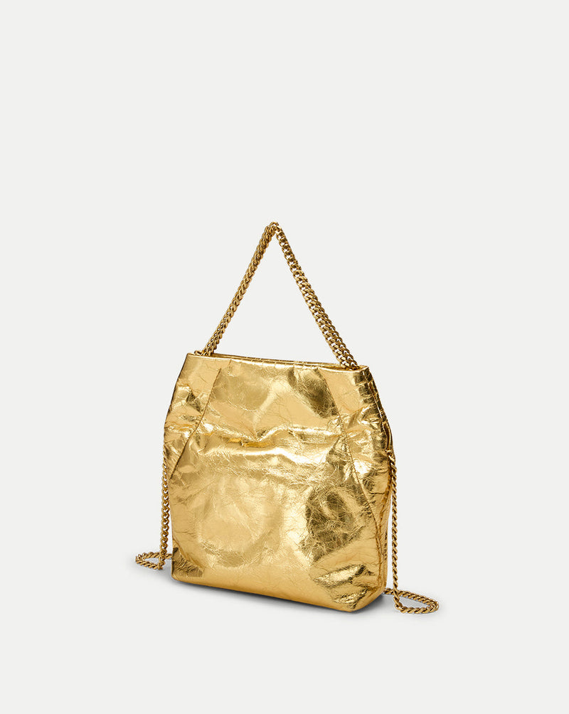 Small Veronica Beard Metallic Slouch Bag
