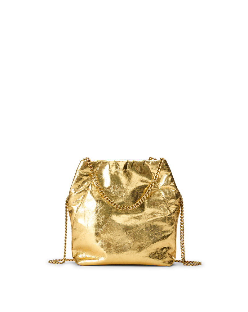 Small Veronica Beard Metallic Slouch Bag