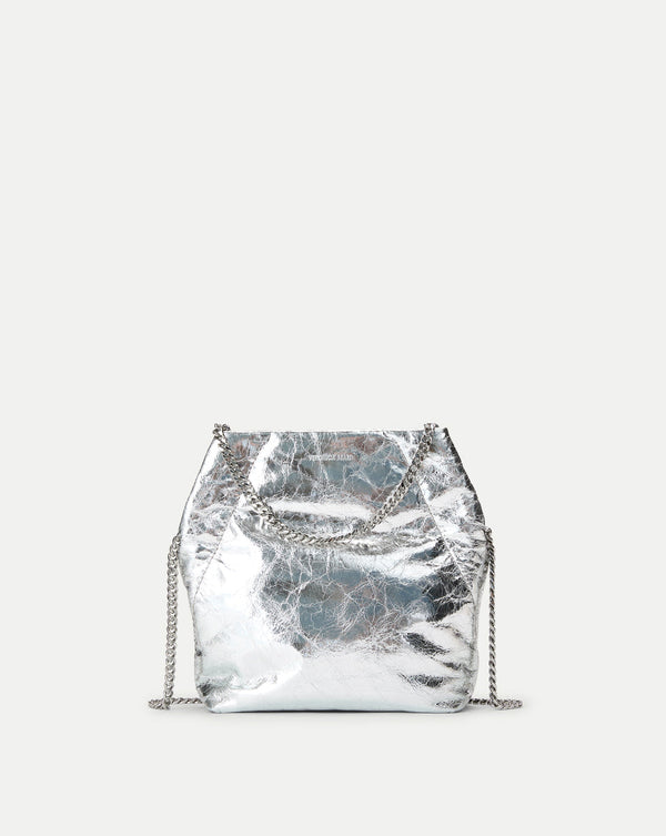 Small Veronica Beard Metallic Slouch Bag
