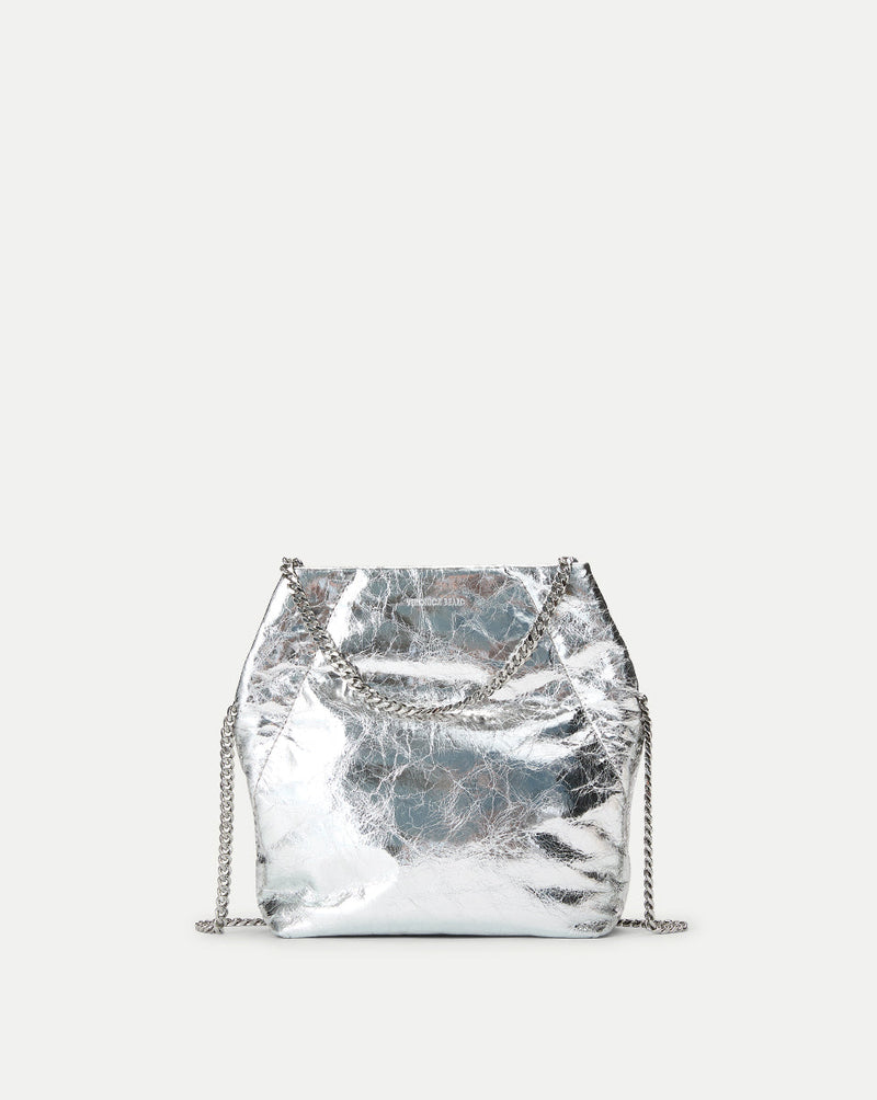 Small Veronica Beard Metallic Slouch Bag