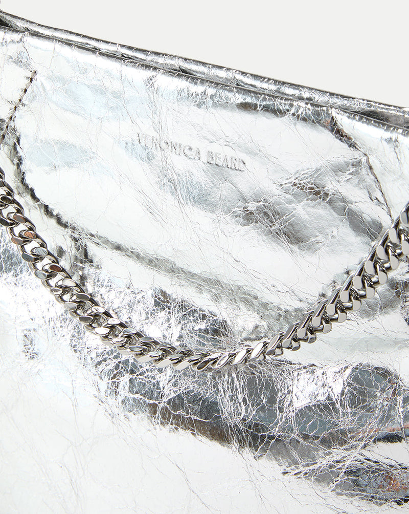 Small Veronica Beard Metallic Slouch Bag