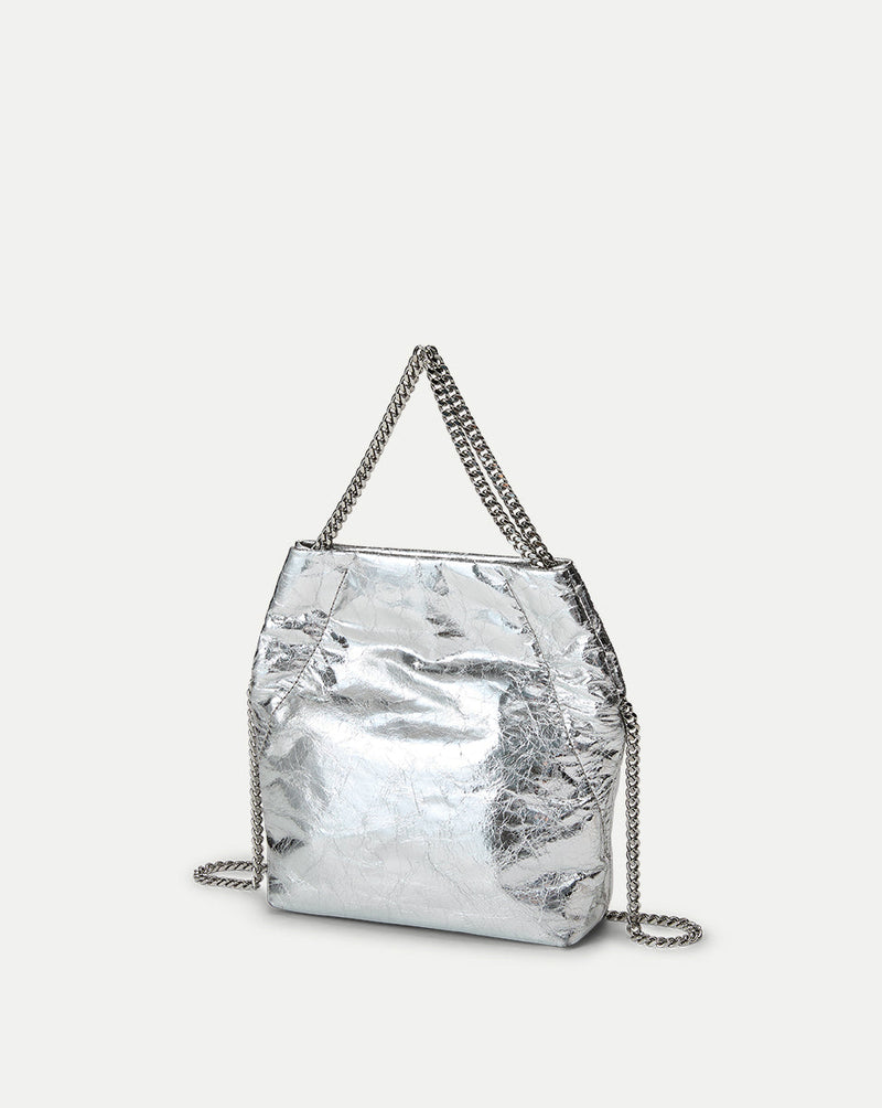 Small Veronica Beard Metallic Slouch Bag