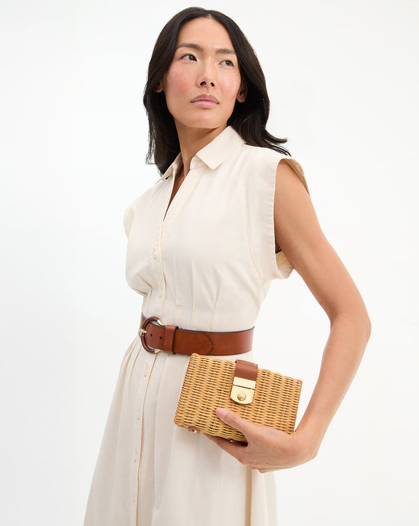 Veronica Beard Lock Box Clutch