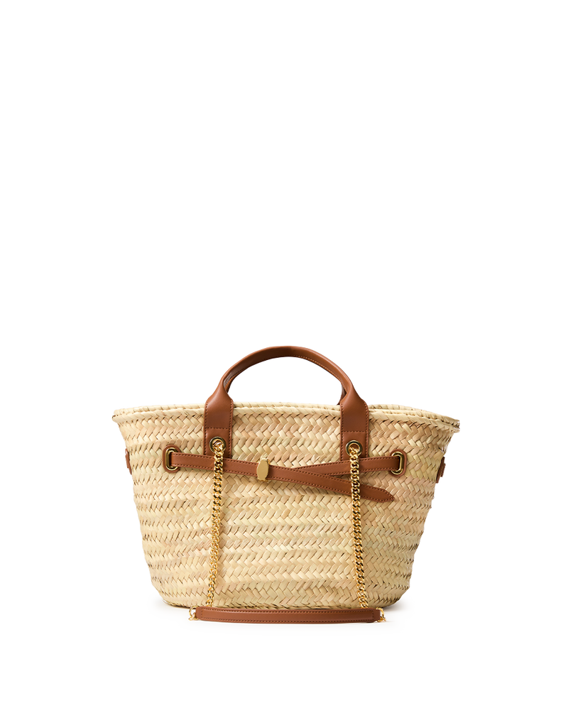 Veronica Beard Raffia Dash Basket Tote