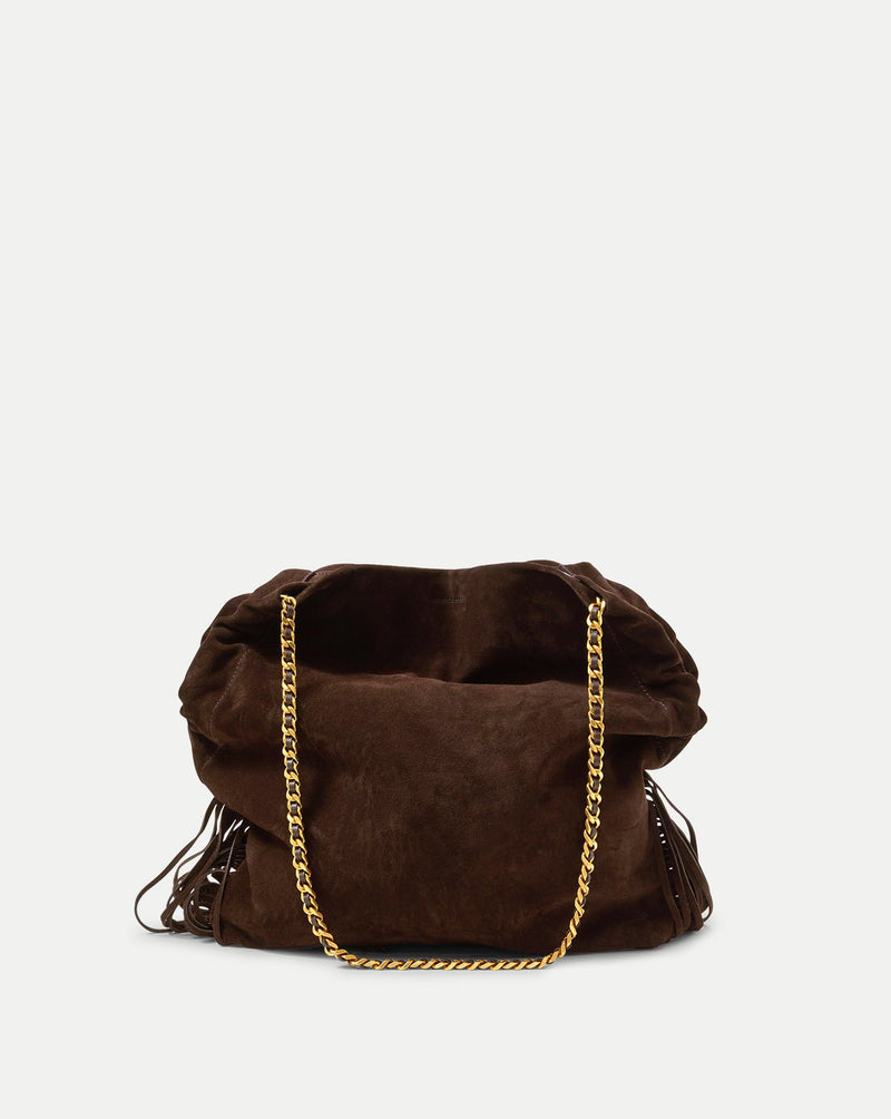 Large Fringe Veronica Beard Slouch Bag