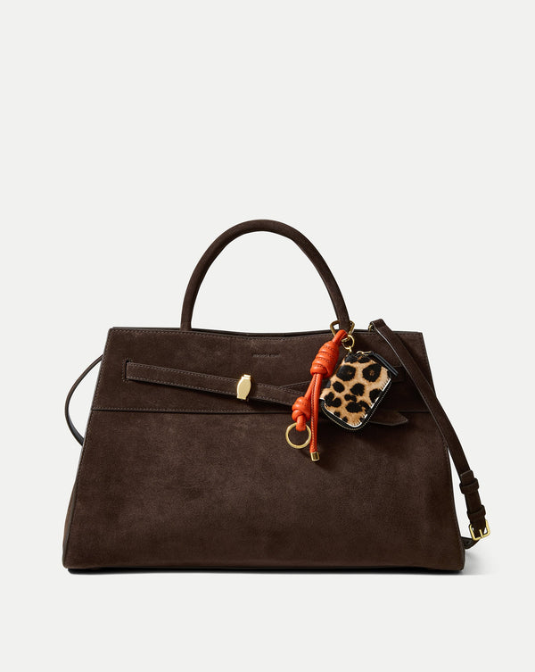 Leopard Zip Pouch Bag Charm