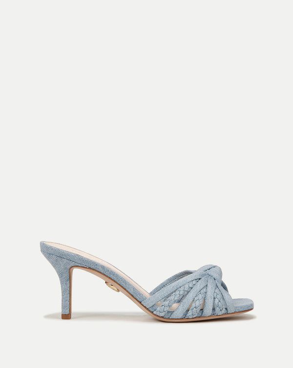Misa Denim Knot-Front Sandal