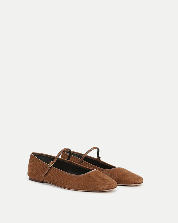 Ellie Corduroy Suede Flat