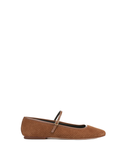 Ellie Corduroy Suede Flat