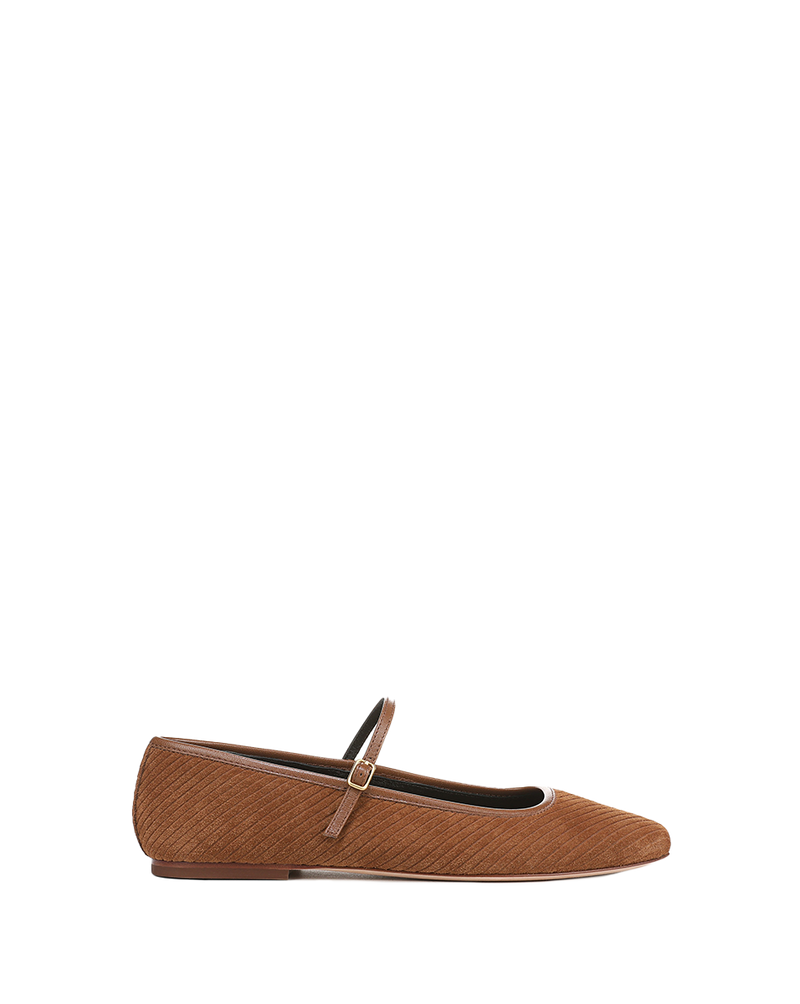 Ellie Corduroy Suede Flat