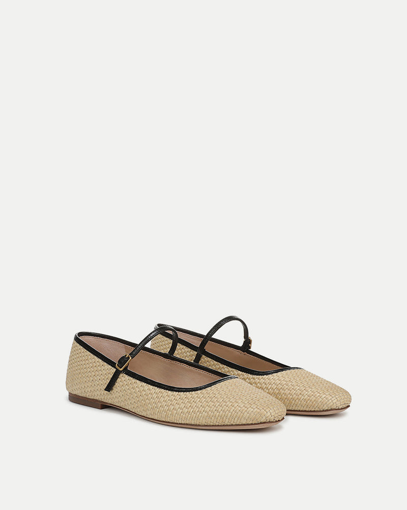 Ellie Raffia Flat