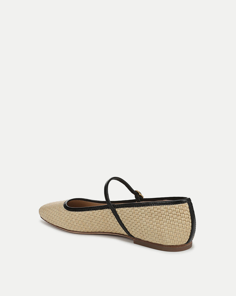Ellie Raffia Flat
