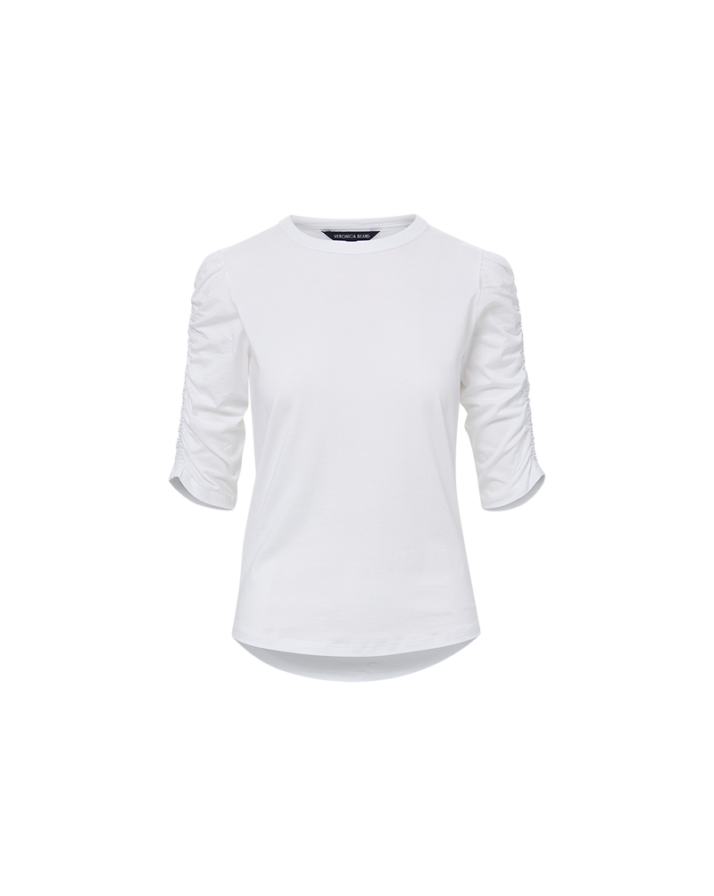 Waldorf Ruched-Sleeve T-Shirt