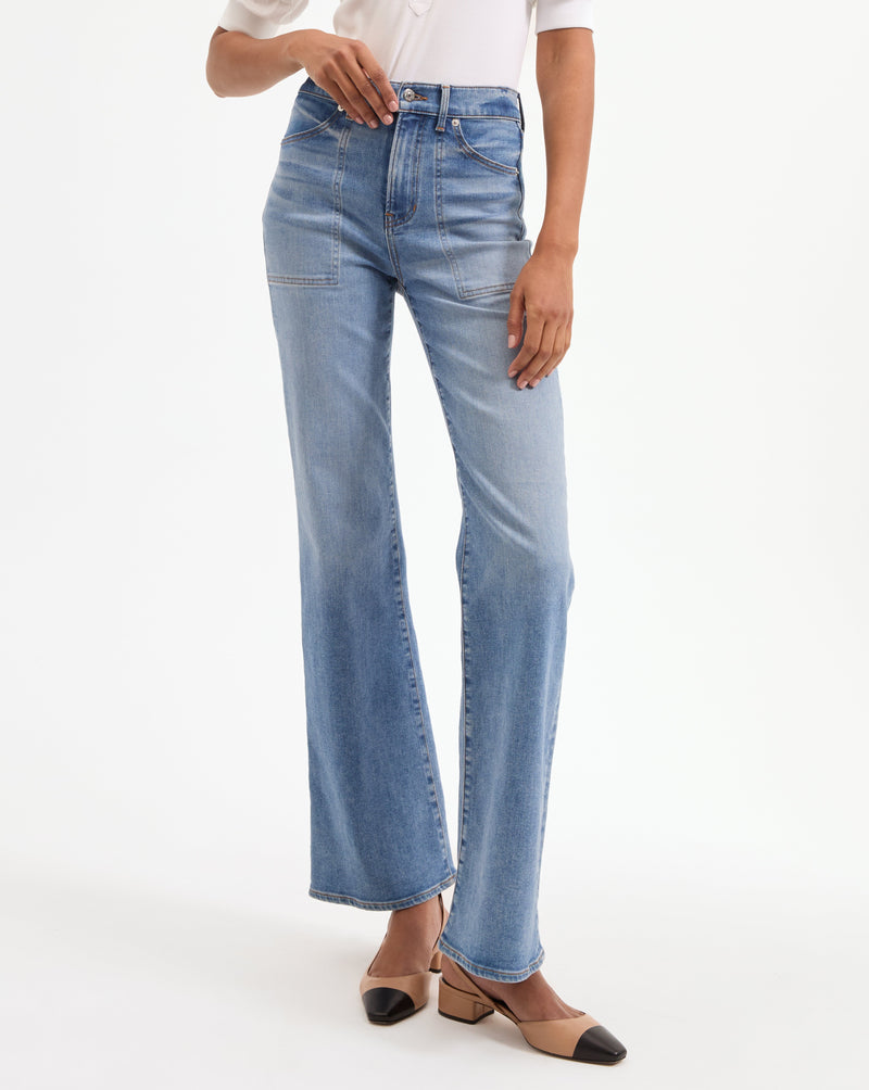 Crosbie Slim Wide-Leg Jean