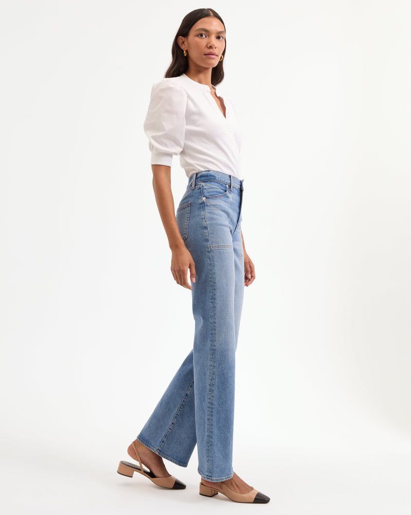 Crosbie Slim Wide-Leg Jean