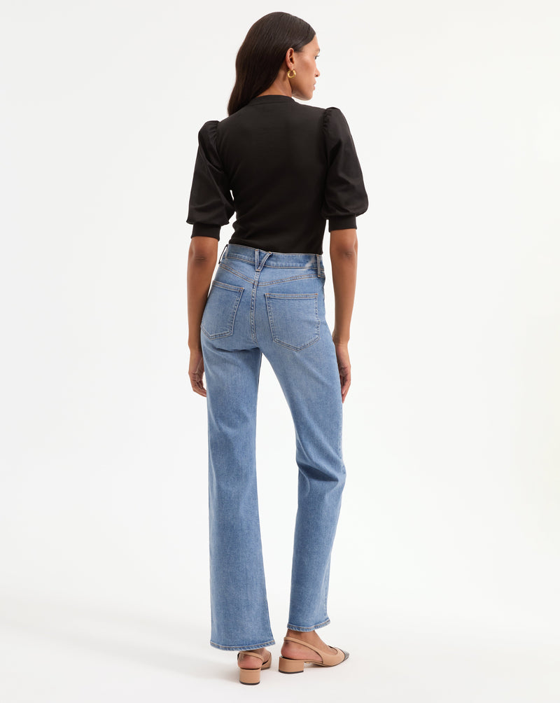 Coralee Puff-Sleeve Top