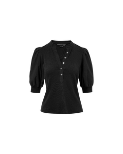 Coralee Puff-Sleeve Top