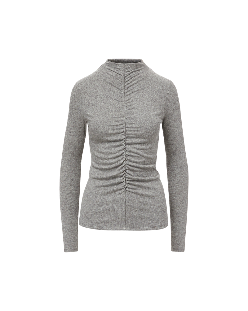 Theresa Ruched Turtleneck