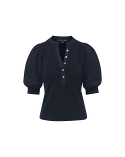 Coralee Puff-Sleeve Top