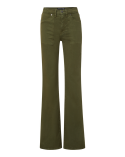 Crosbie Patch Pocket Slim Wide-Leg Pant