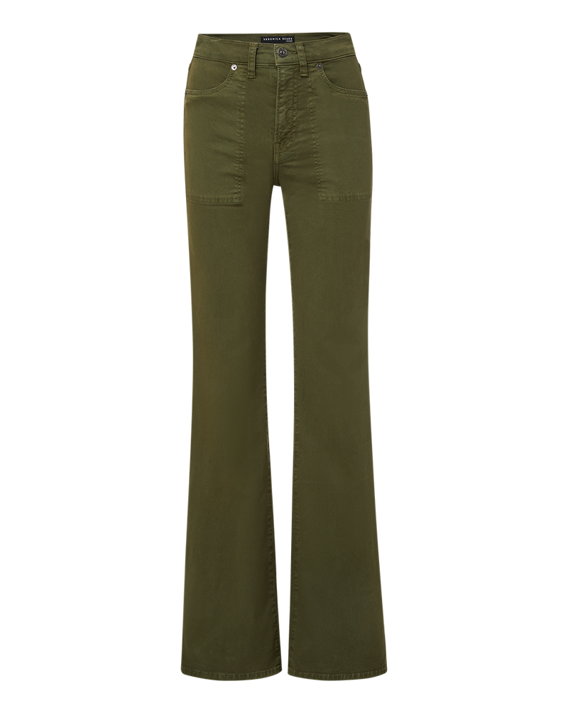 Crosbie Patch Pocket Slim Wide-Leg Pant
