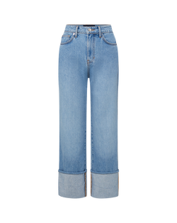 Dylan Cuffed Straight-Leg Jean