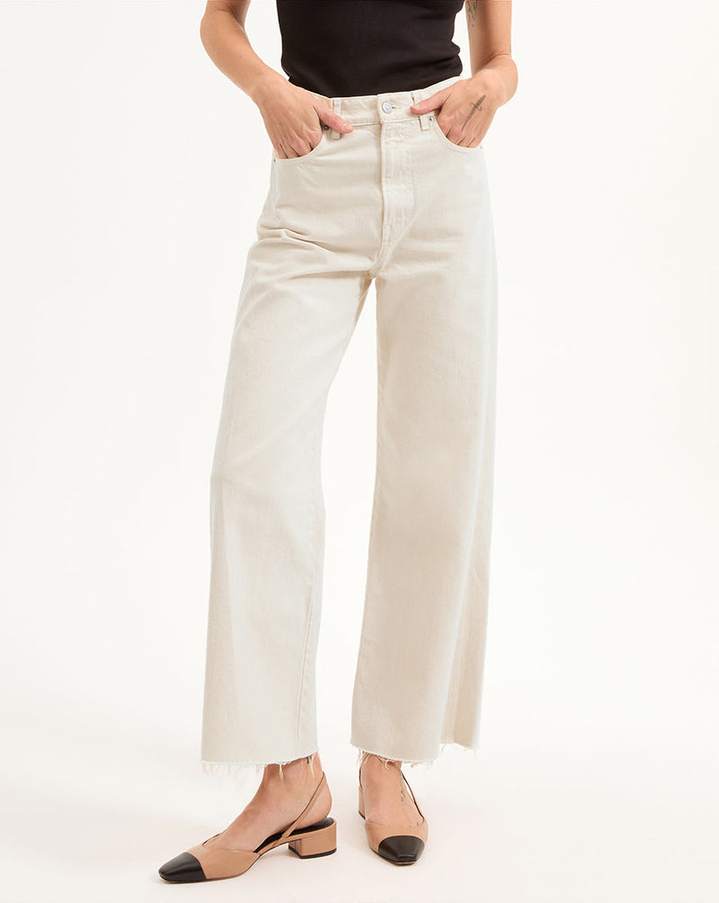 Taylor Cropped Wide-Leg Jean