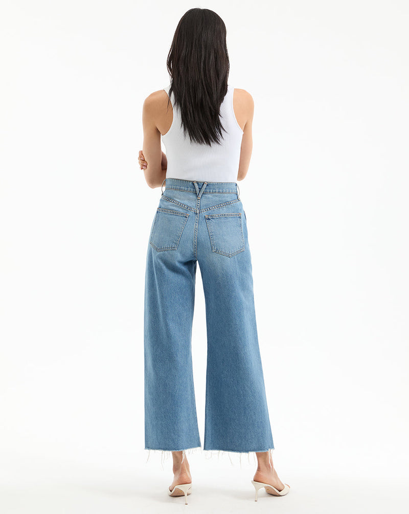 Taylor Cropped Wide-Leg Jean