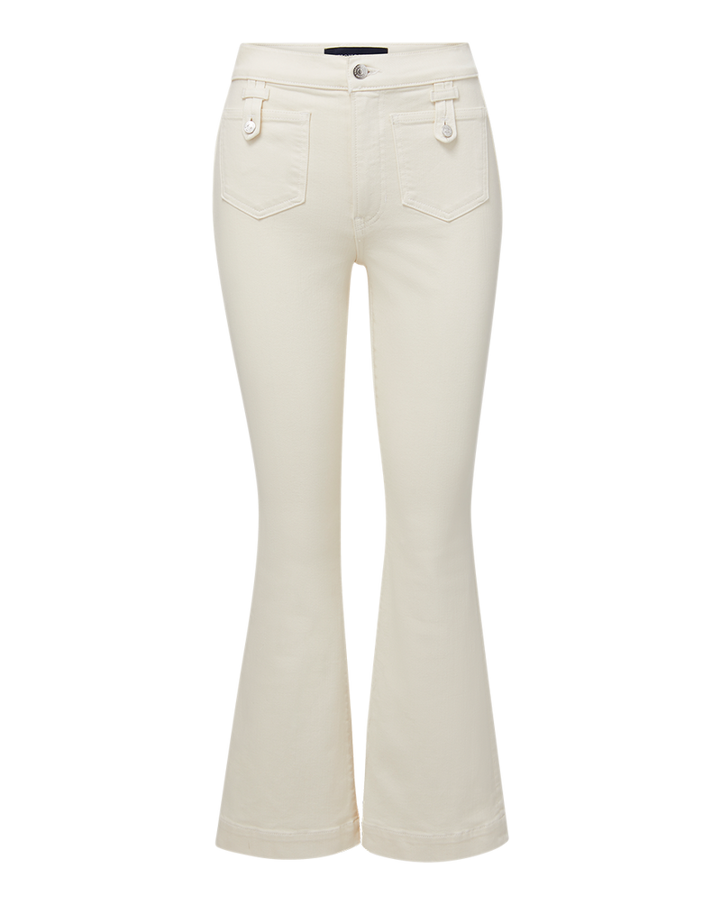 Carson Patch-Pocket Kick-Flare Jean